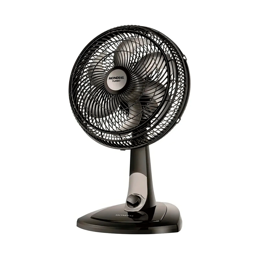Ventilador 30CM VT-30 Turbo Preto/Prata Mondial