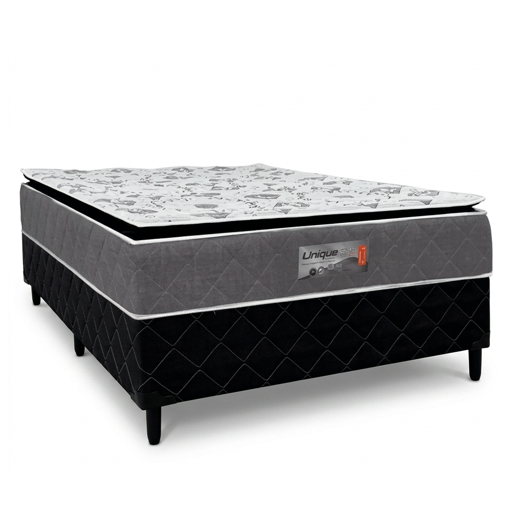 Colchão Unibox Solteiro Unique 88x64 com Pillow Caza Nobre