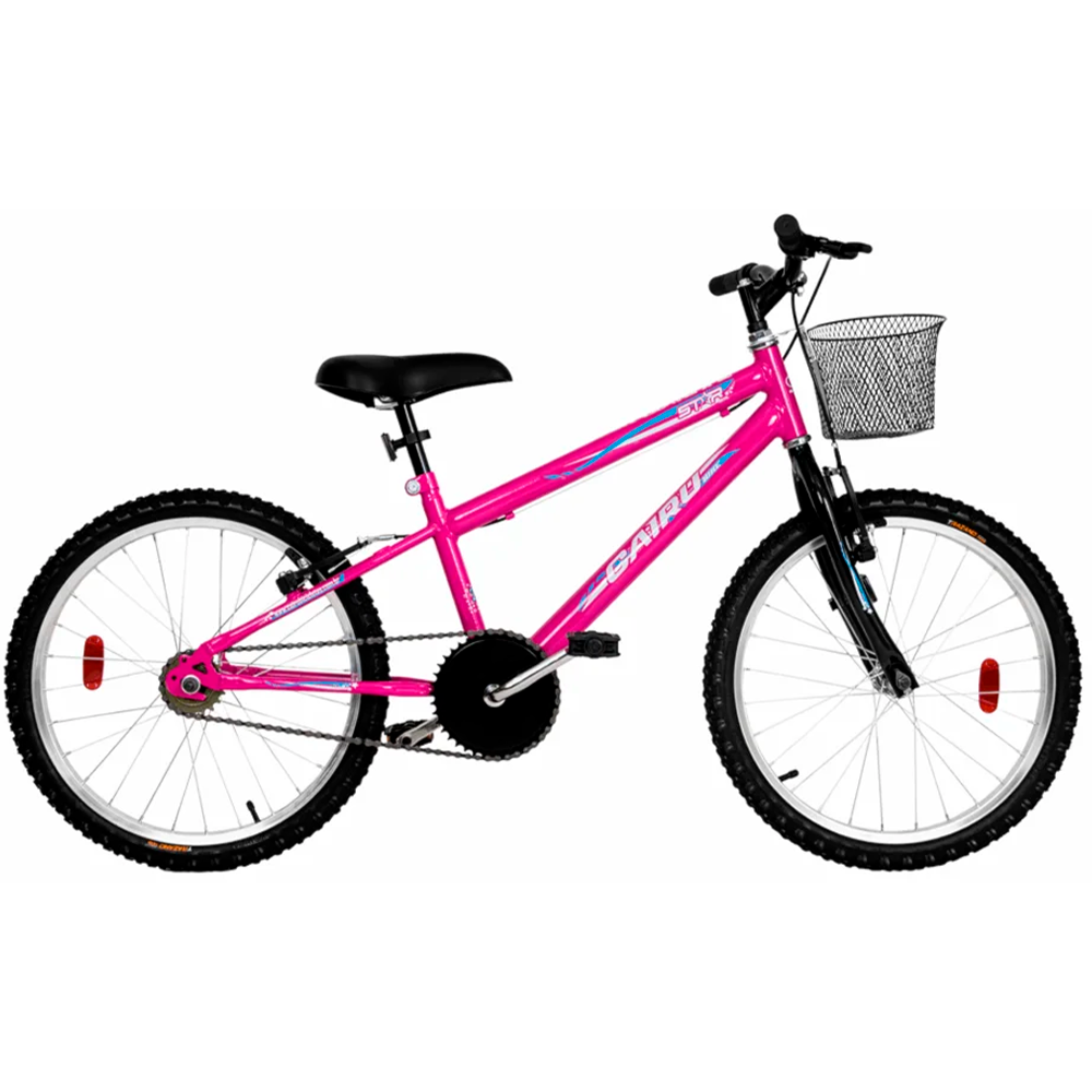 Bicicleta Aro 20 Stargirl C/CESTA Rosa/Pink Ciclo Cairu