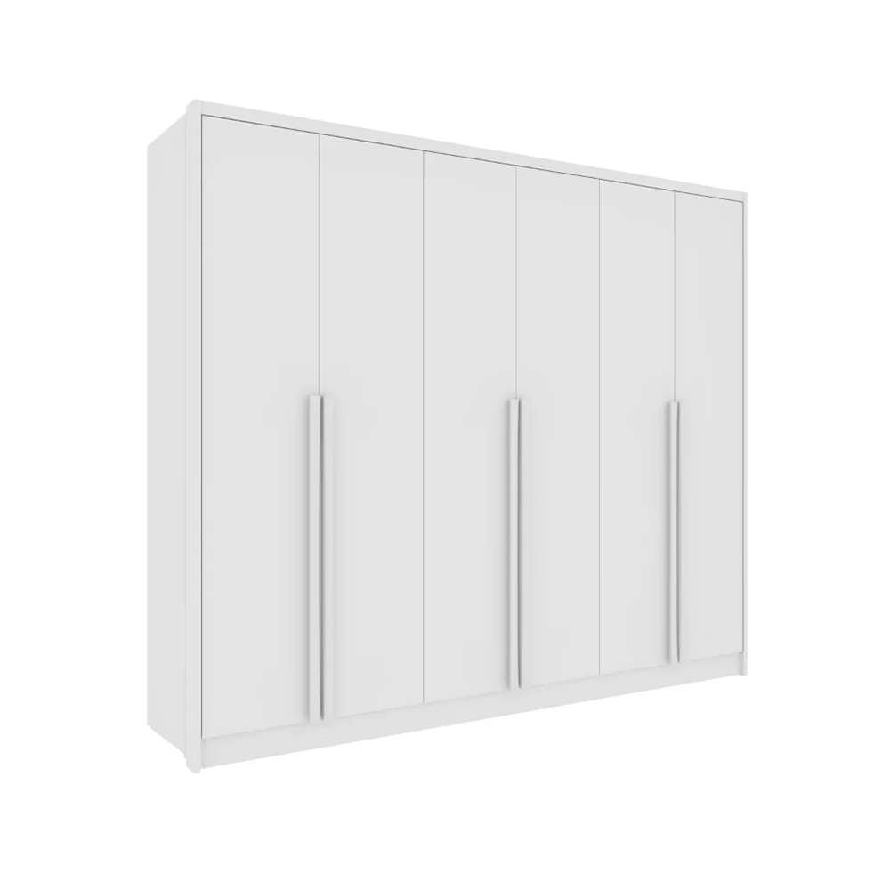 Roupeiro 6 Portas Realeza com 8 Pes Neve Moveis TCIL