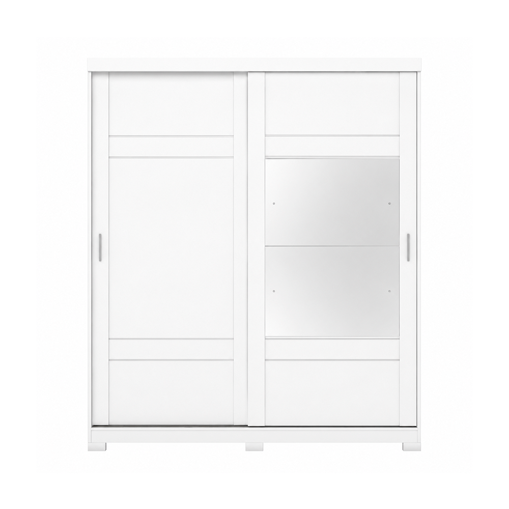 Roupeiro 2P Verg Deslizantes Branco Henn