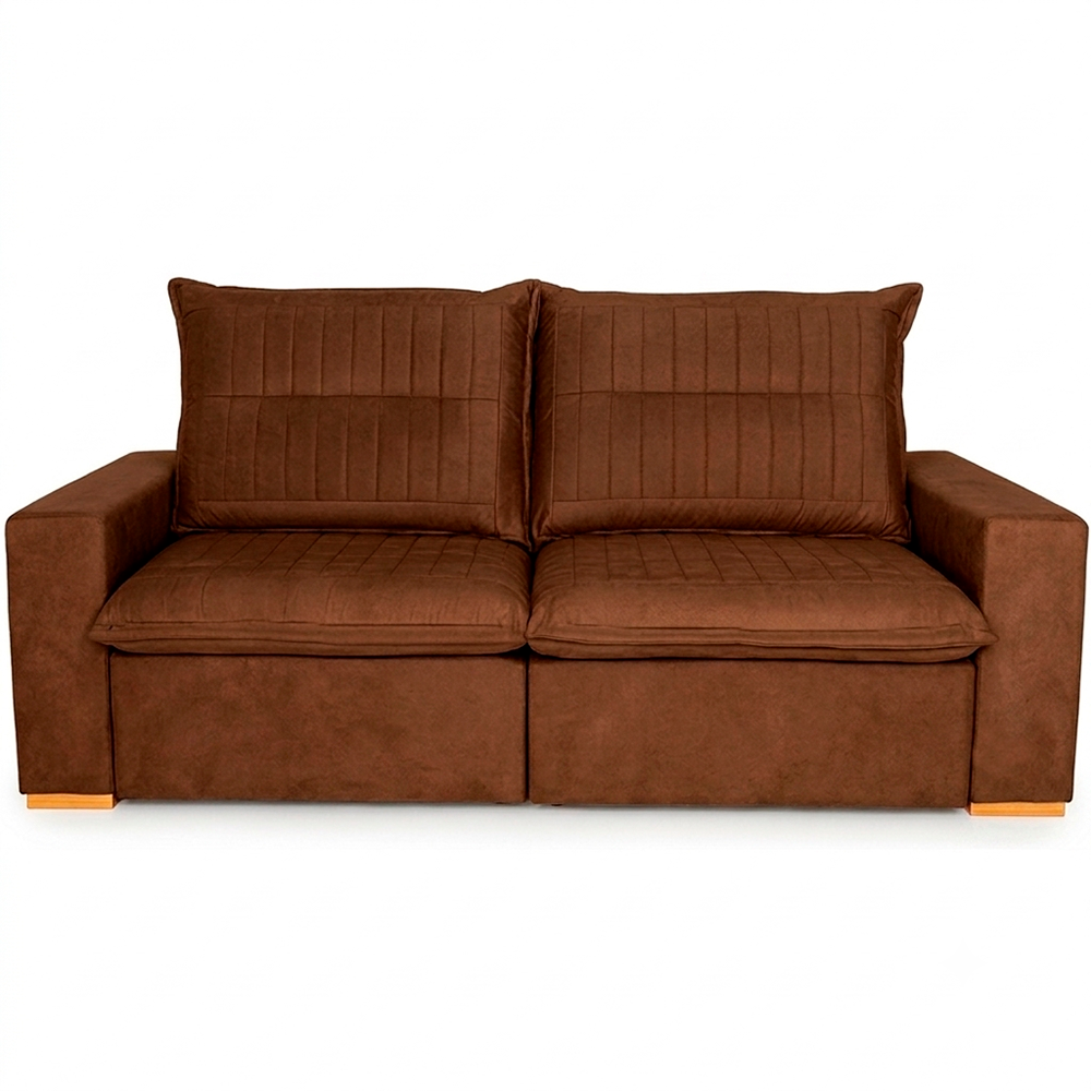 Sofa Pienzo Veludo Tabaco J.A Estofados