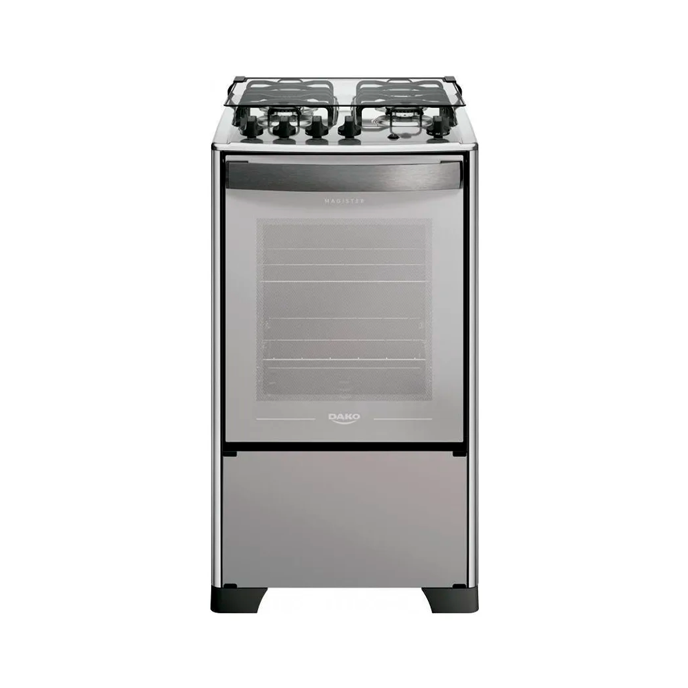 Fogão 4B Magister Tripla Chama Inox Style Dako/Atlas