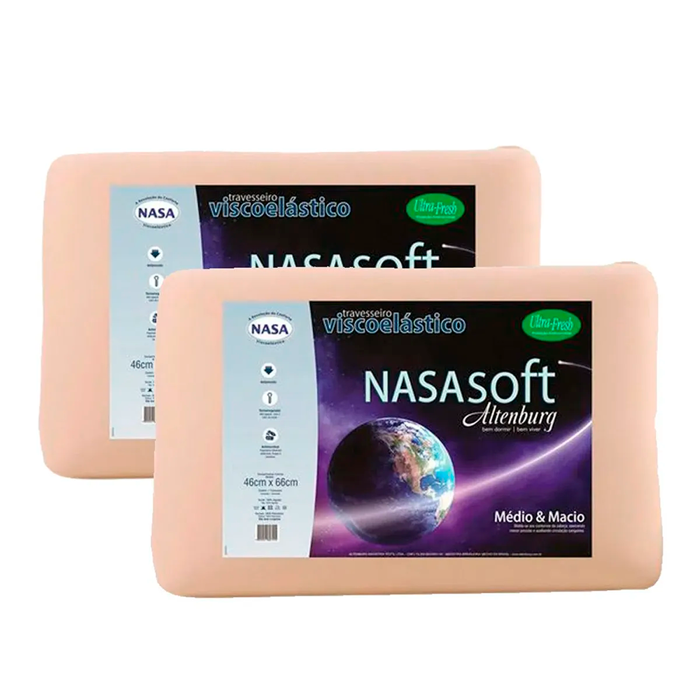 Travesseiro Visco Elastico Nasa Marfim Altenburg
