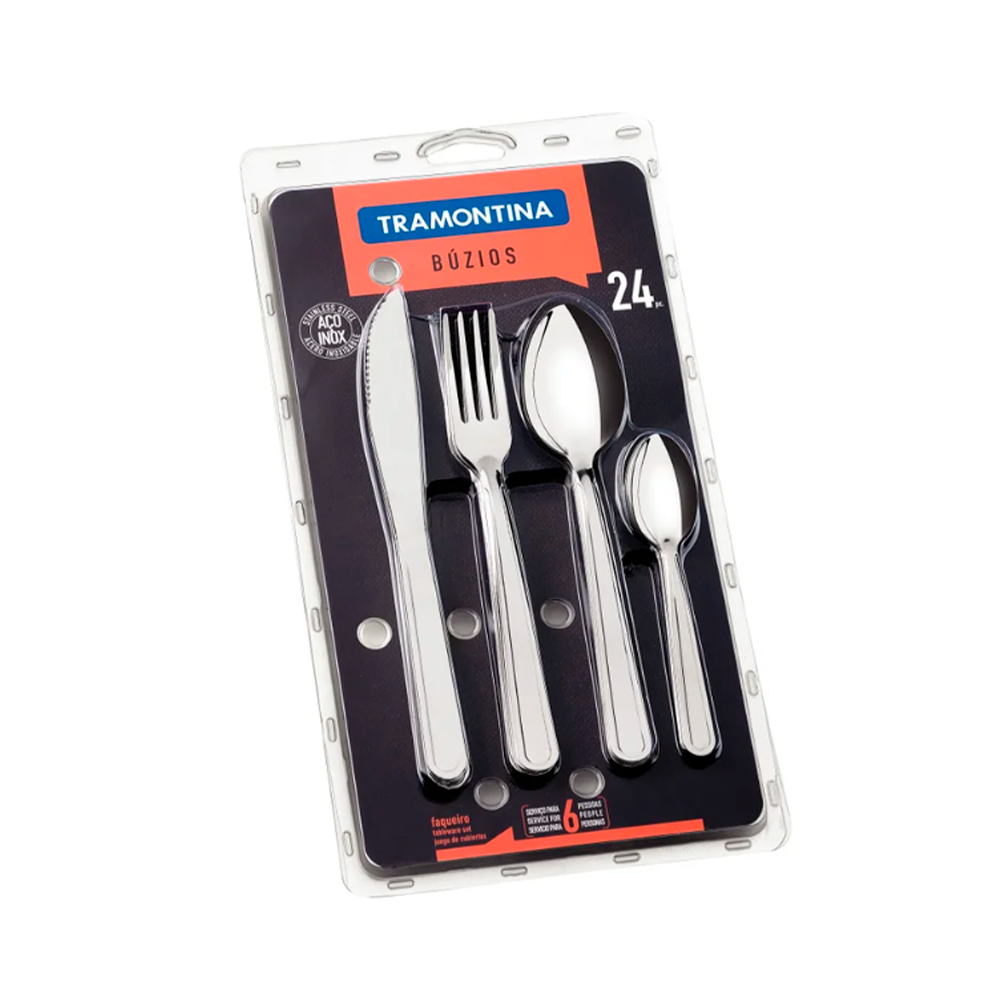 Faqueiro 24 Peças Buzios Aço Inox 23799075 Tramontina