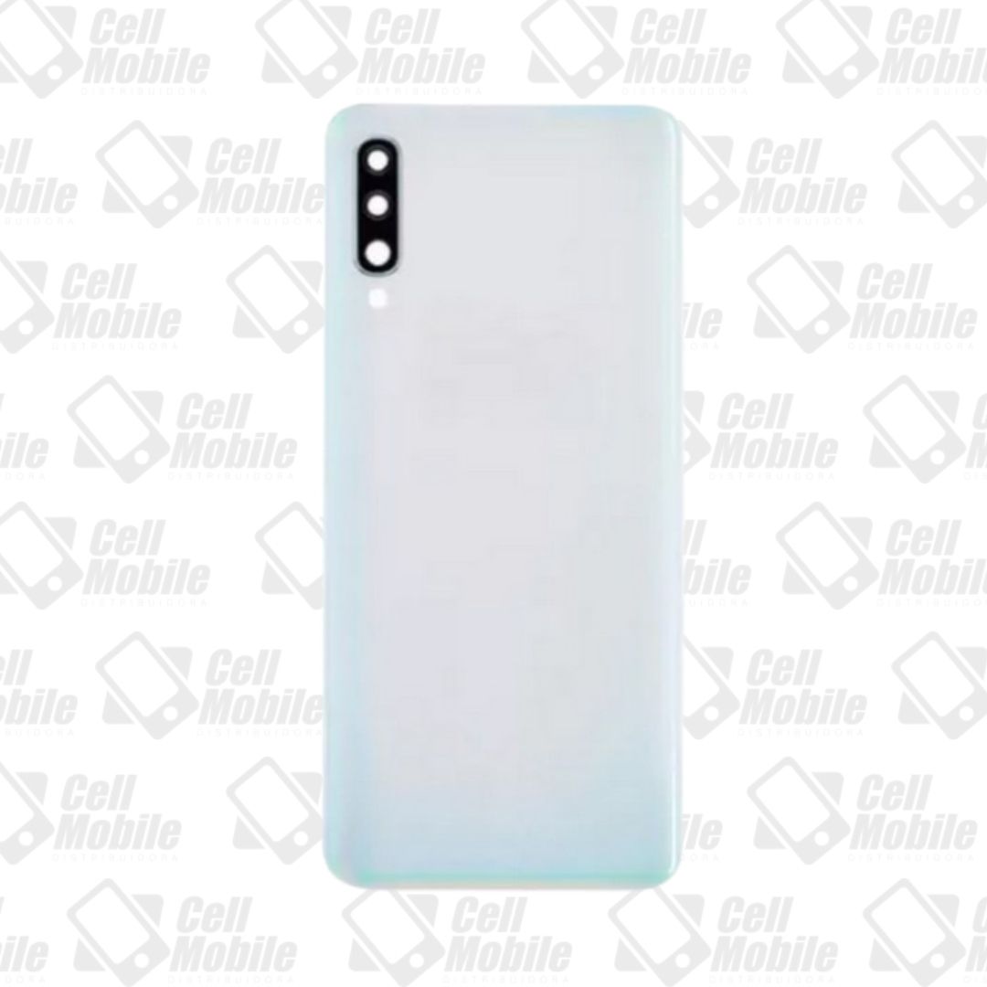 TAMPA SAMSUNG A50 BRANCO COM LENTE