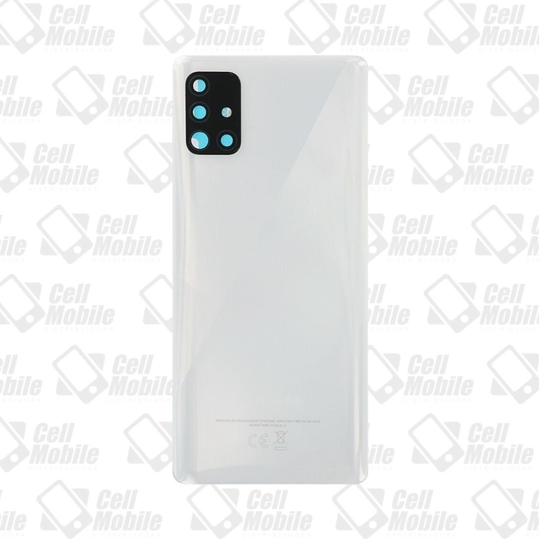 TAMPA SAMSUNG A51 BRANCO COM LENTE