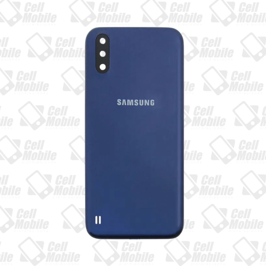 TAMPA SAMSUNG A01 AZUL MARINHO COM LENTE