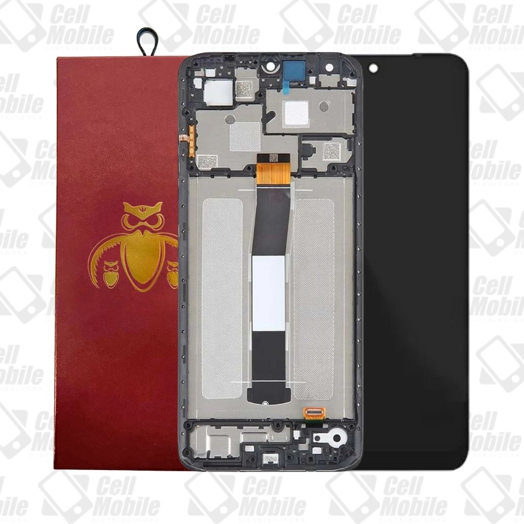 FRONTAL XIAOMI REDMI 12C \/ POCO C55 PRETO IMPORTADO COM ARO WE KEEP