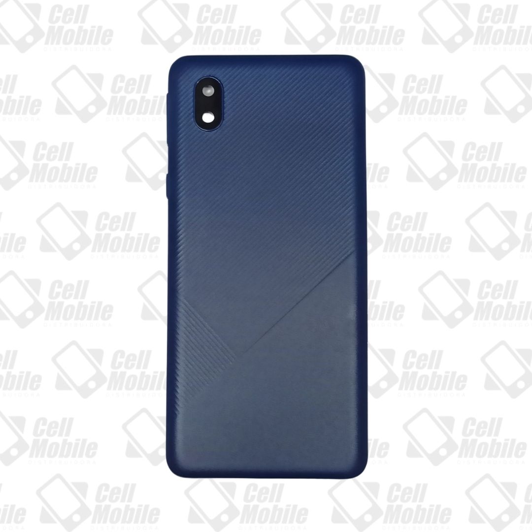 TAMPA SAMSUNG A01 CORE AZUL COM LENTE
