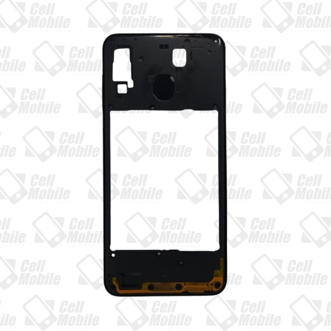 MOLDURA ARO SAMSUNG A20 PRETO
