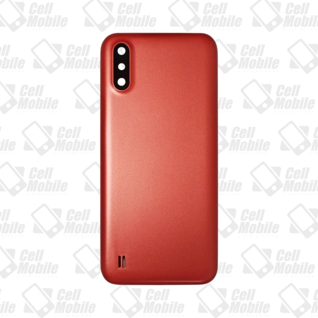 TAMPA SAMSUNG A01 VERMELHO COM LENTE