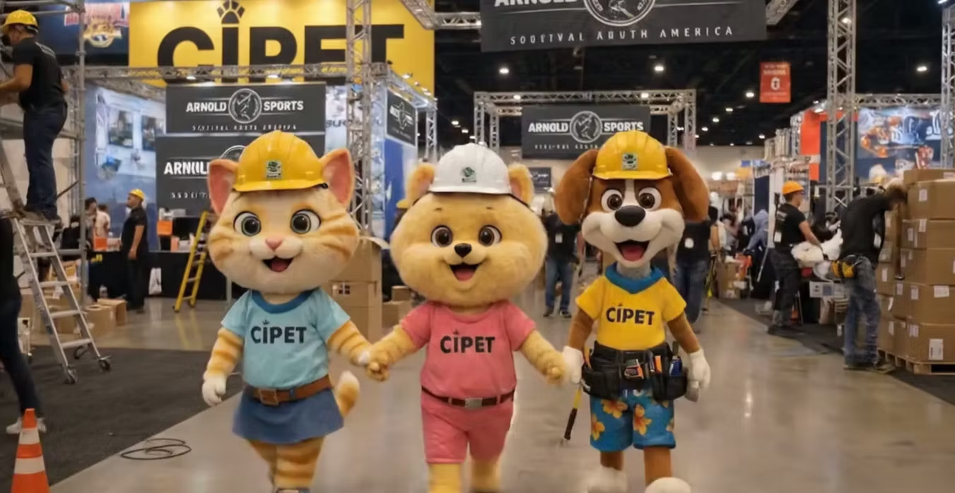 Mascotes do Clube Pet — cão e gato