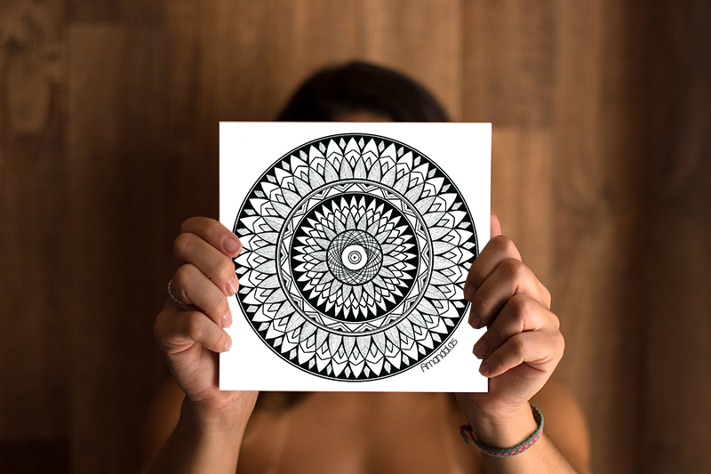 Mandala Escudo Impresso 