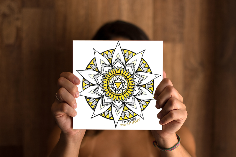 Mandala Chakra Manipura Impresso 