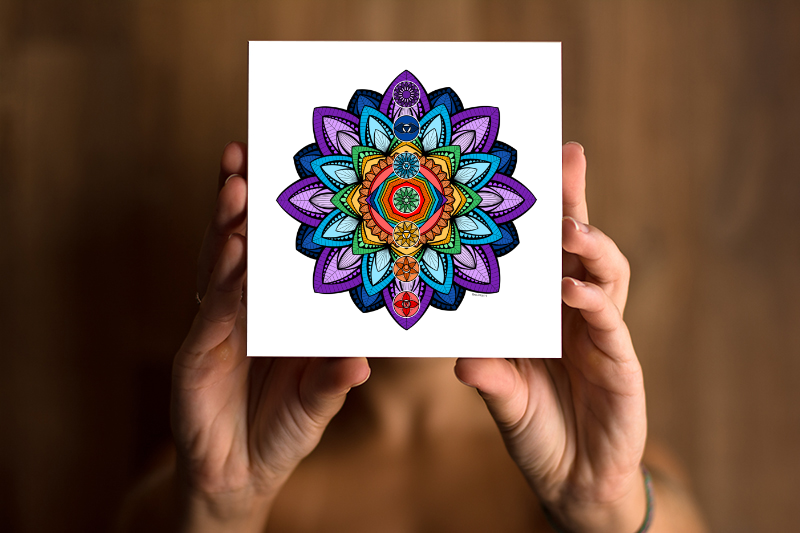 Mandala Chakras Impresso 