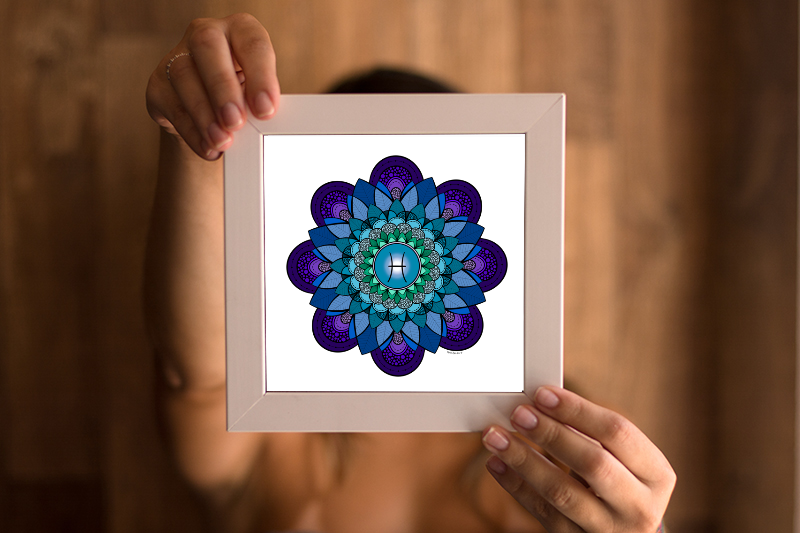 Mandala Signo de Peixes