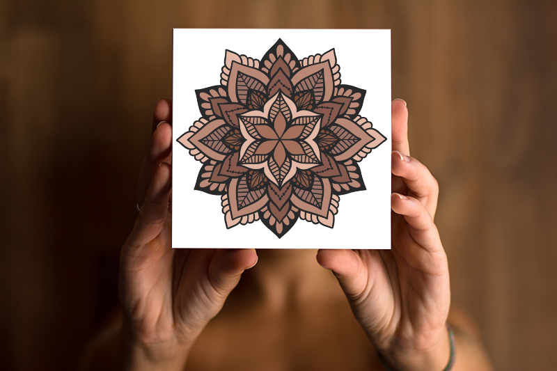 Mandala Terra Impresso 