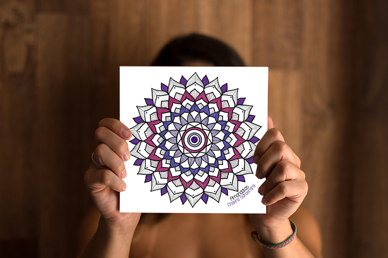 Mandala Chakra Sahasrara Impresso 