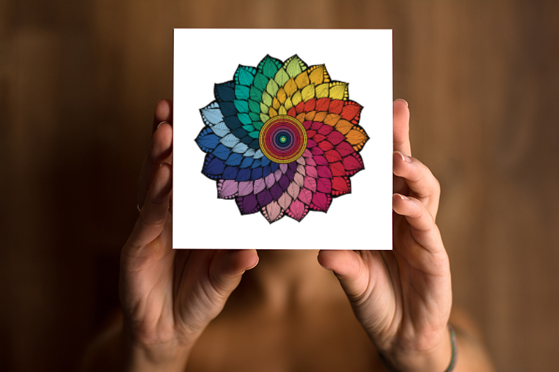 Mandala Cores Impresso 