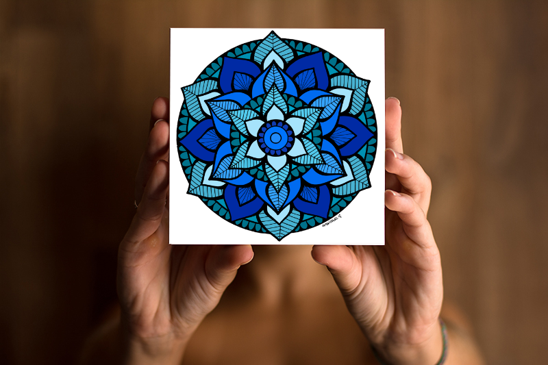 Mandala Celeste Impresso 