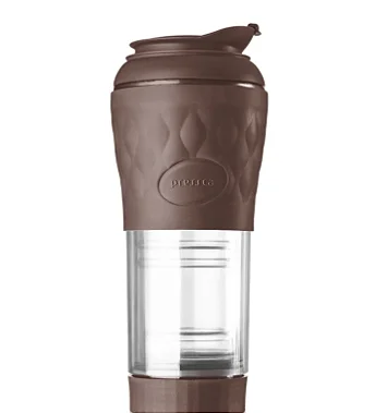 Cafeteira e Infusora de chá Pressca na cor Marrom