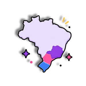 Mapa Sul e Sudeste