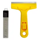 Raspador Plano P/ Tintas Piso Vidro Cerâmica Com 3 Lâminas