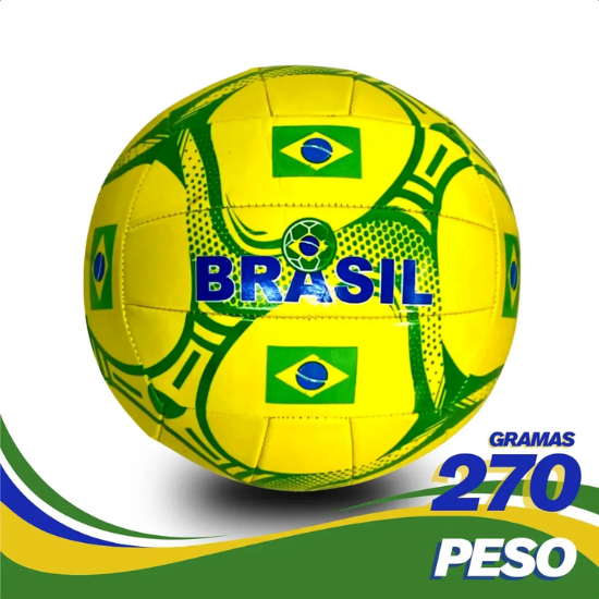Bola Brasil Vôlei Praia Quadra World Cup Amarela