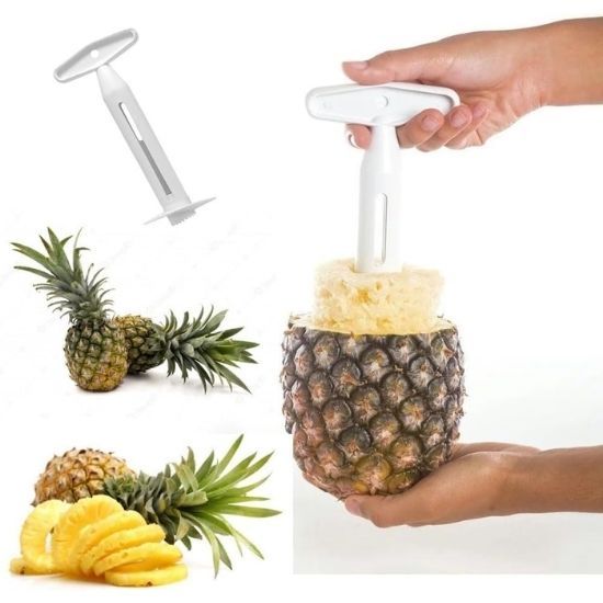 Descascador Fatiador Abacaxi Plástico Keita Cortador Prático