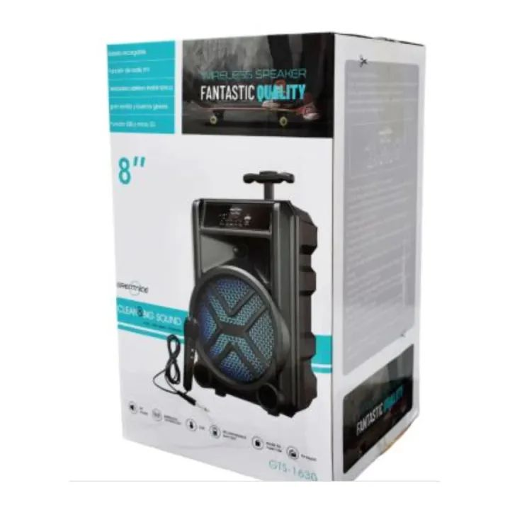 Caixa de Som Externa LED Bluetooth GTS 1630 | ASTR53LK