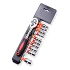 Jogo De Soquete Sextavado Com Catraca 12 Pçs C/ Extensão