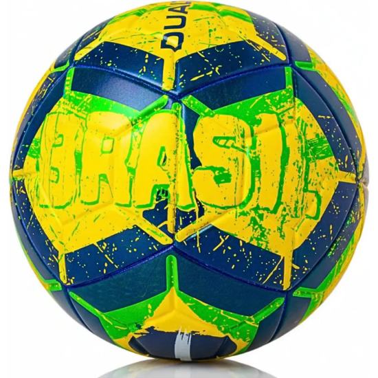 Bola de Futebol Dualt Pvc Verde Tamanho 5 Seleções Copa do Mundo