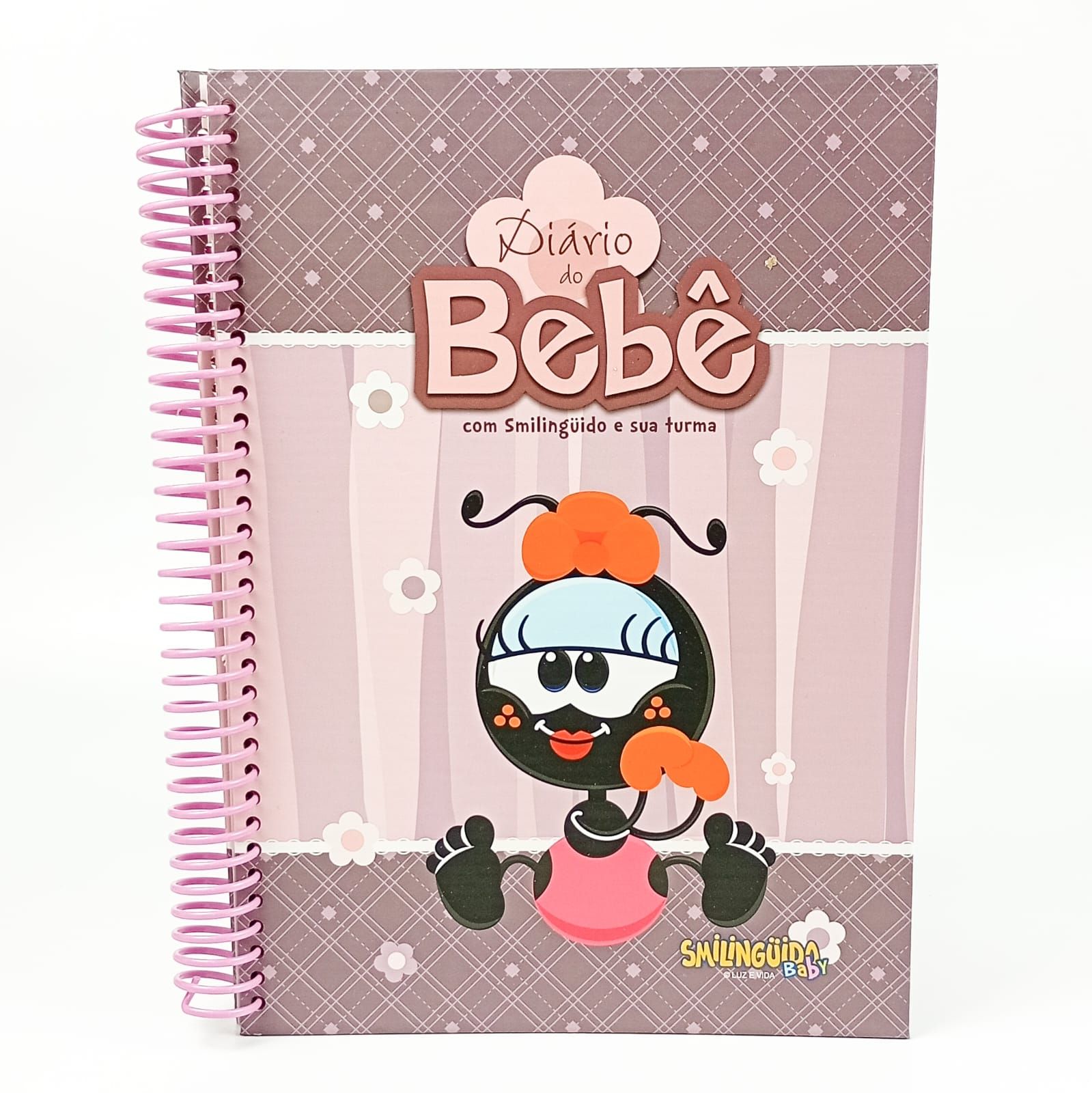 Diário do Bebê com Smilinguido e sua turma - Feminino Roxo