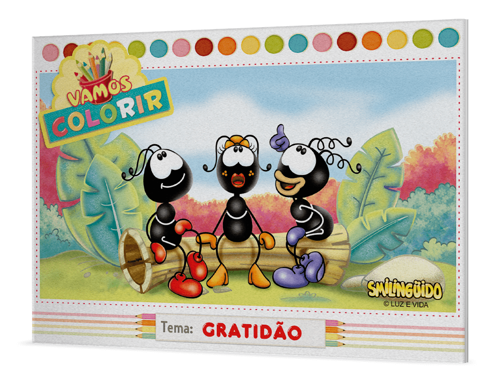 Livro Vamos colorir Smilinguido - Gratidão