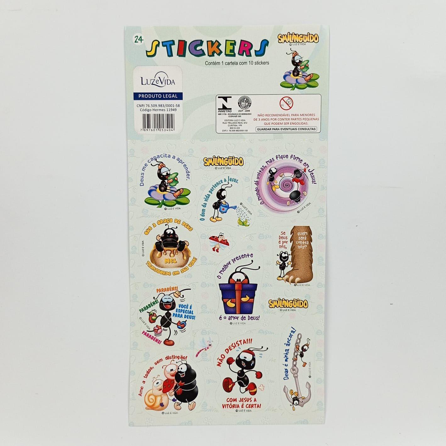 Cartela Adesiva Smilinguido