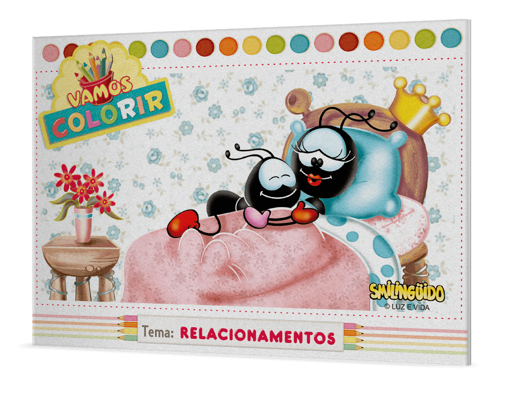 Livro Vamos colorir Smilinguido - Relacionamentos