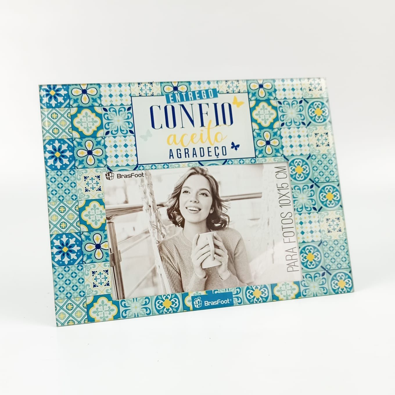 Porta Retrato - Aceito e Agradeço - Brasfoot