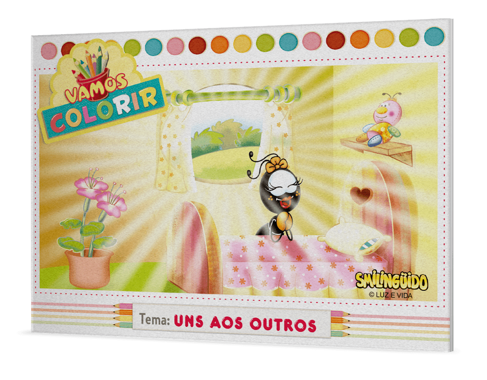 Livro Vamos colorir Smilinguido - Uns aos Outros