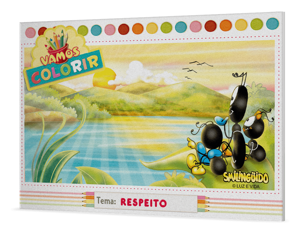 Livro Vamos colorir Smilinguido - Respeito