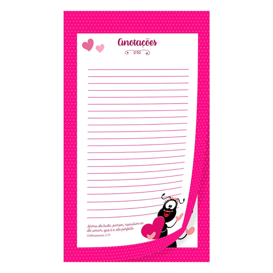 Bloco de Anotações Smilinguido - Revistam-se de amor