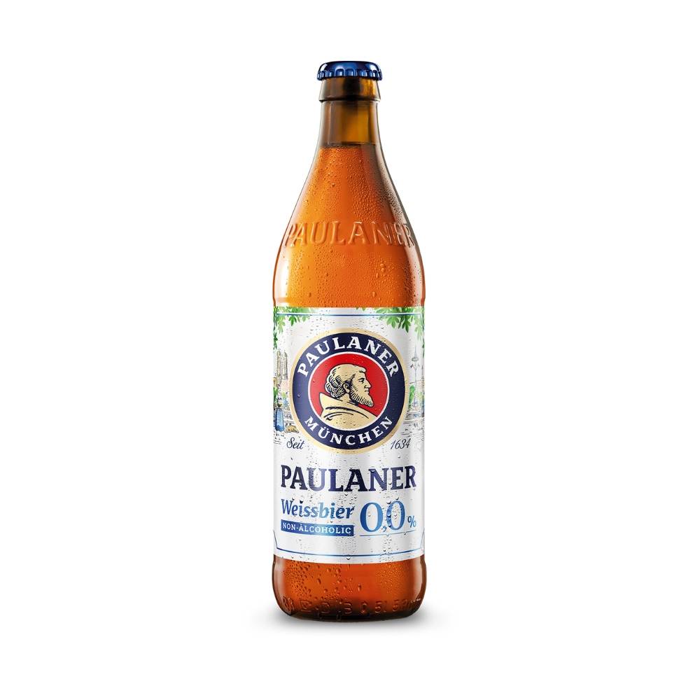 Cerveja Alemã Paulaner Weissbier 0,0% Zero Álcool Garrafa 500ml