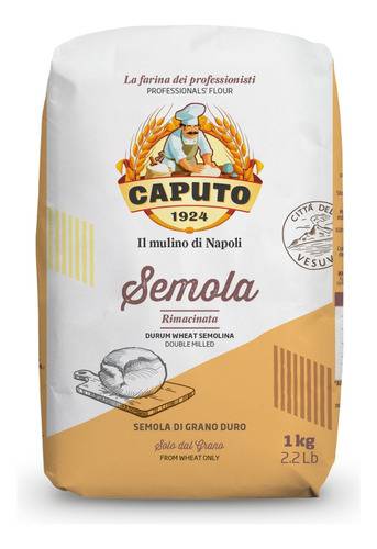Farinha Italiana Caputo Semola Grano Duro Rima 1Kg