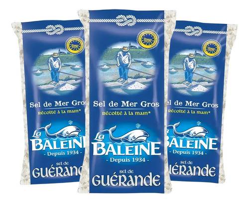 Sal Grosso Integral Gourmet Sal Marinho La Baleine 3 X 800g