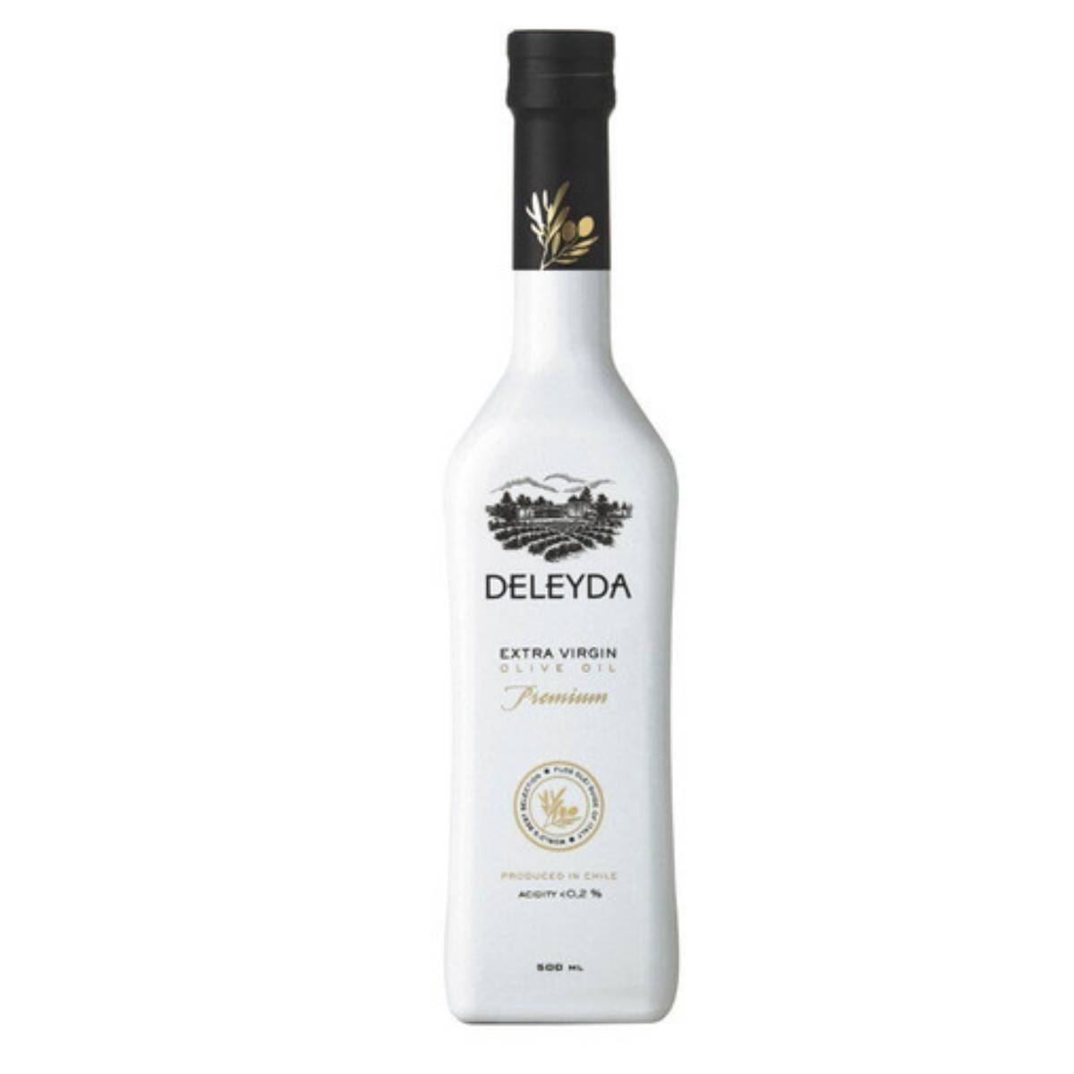Azeite Extra Virgem Deleyda Chile Premium Acidez 0,2% 500ml