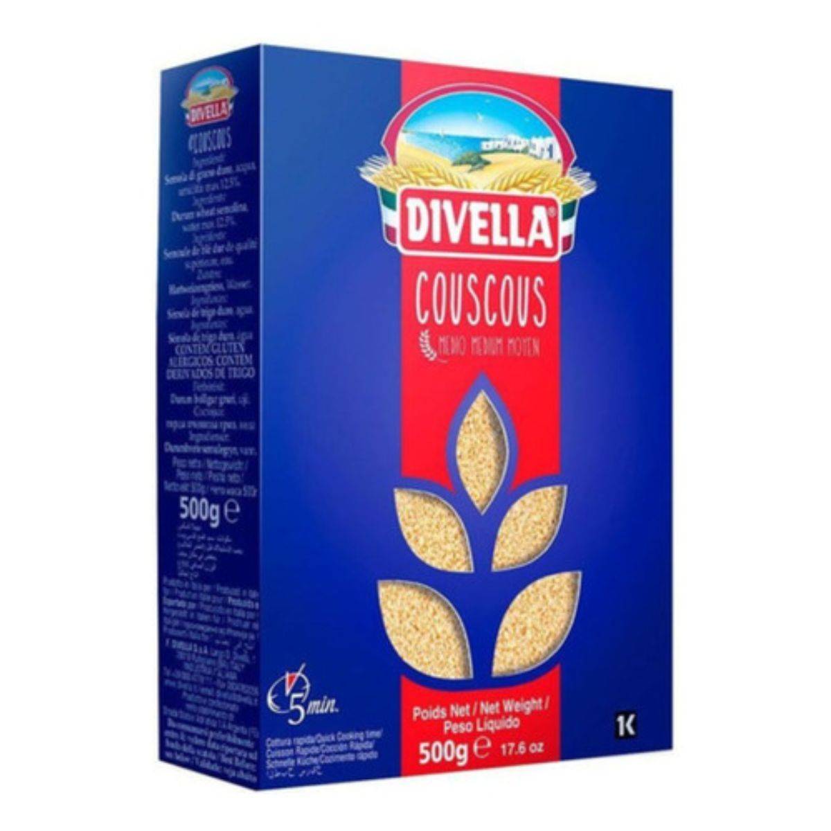 Couscous Italiano Divella 500g Cuscus Marroquino Premium