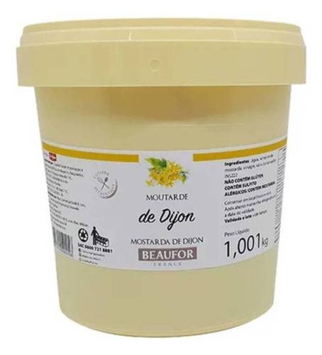 Mostarda Dijon Francesa Beaufor Balde 1 kg