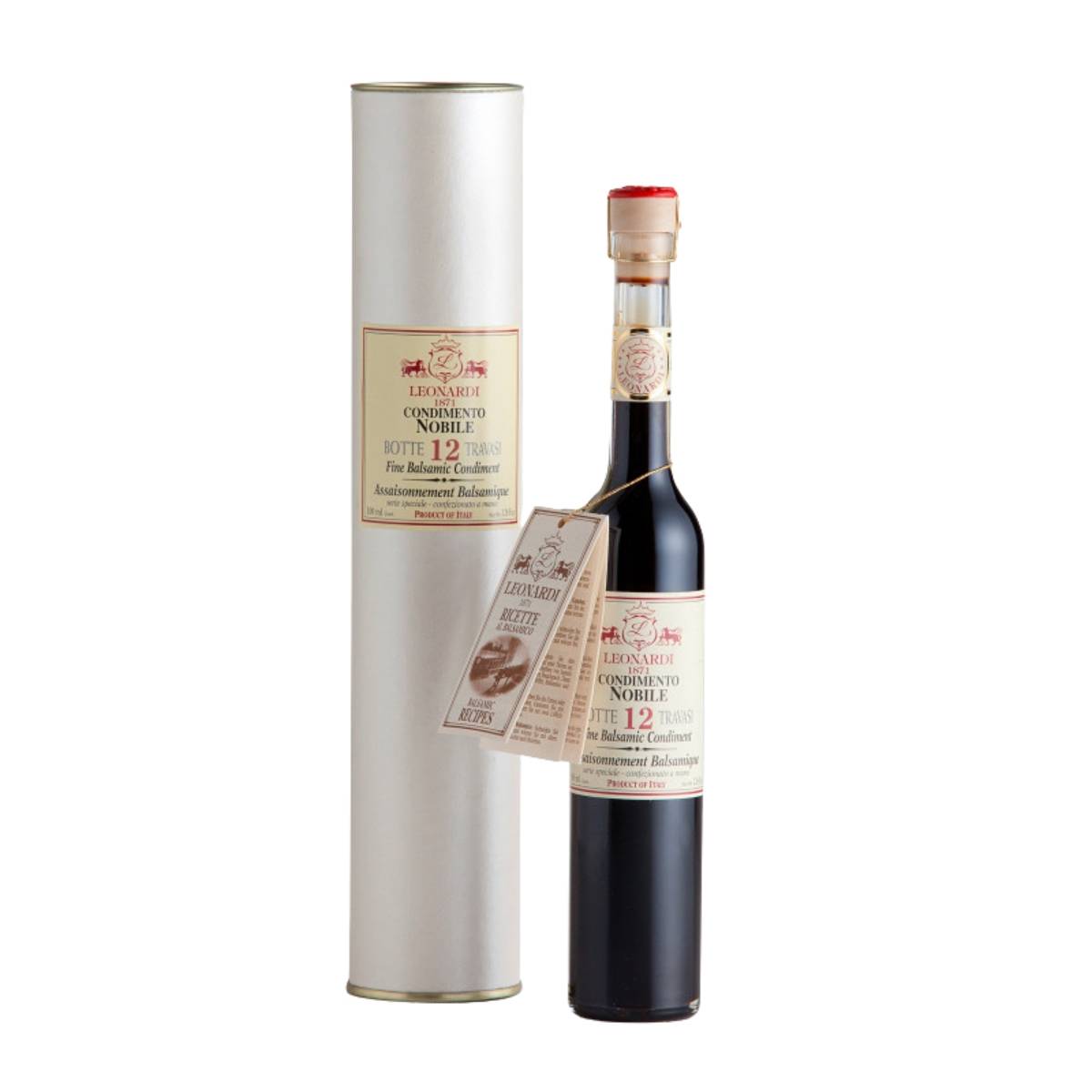 Aceto Balsâmico Leonardi 12 anos Travasi Italiano - 100 ml