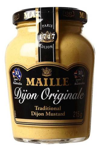 Mostarda Dijon Maille Original Francesa Sem Sementes 215 gr