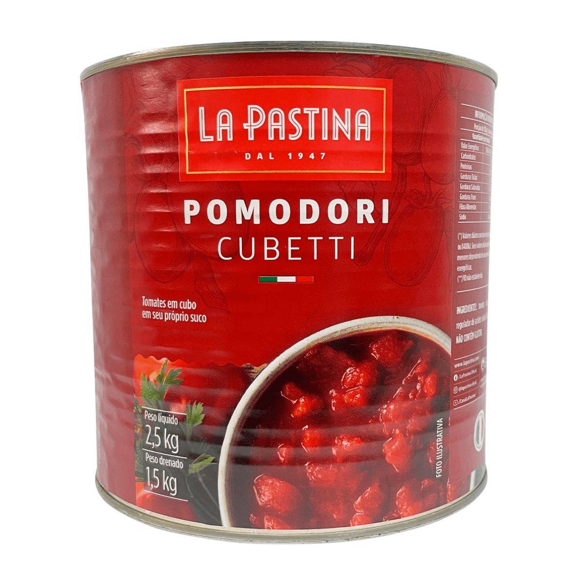 Pomodori Molho Italiano La Pastina Cubetti 2,5kg